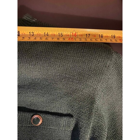 Vtg St John Sweater Marie Gray Green Womens 12 Crewneck - Picture 10 of 10